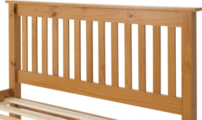 Image: 6934 - Monaco Double Bed Low - Pine